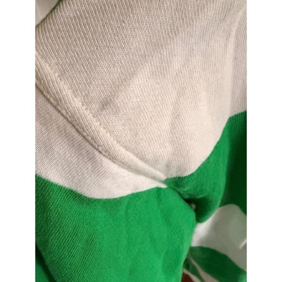 Aerie Oversized Rugby Green and White Stripe Pullover Women’s M - Picture 5 of 6